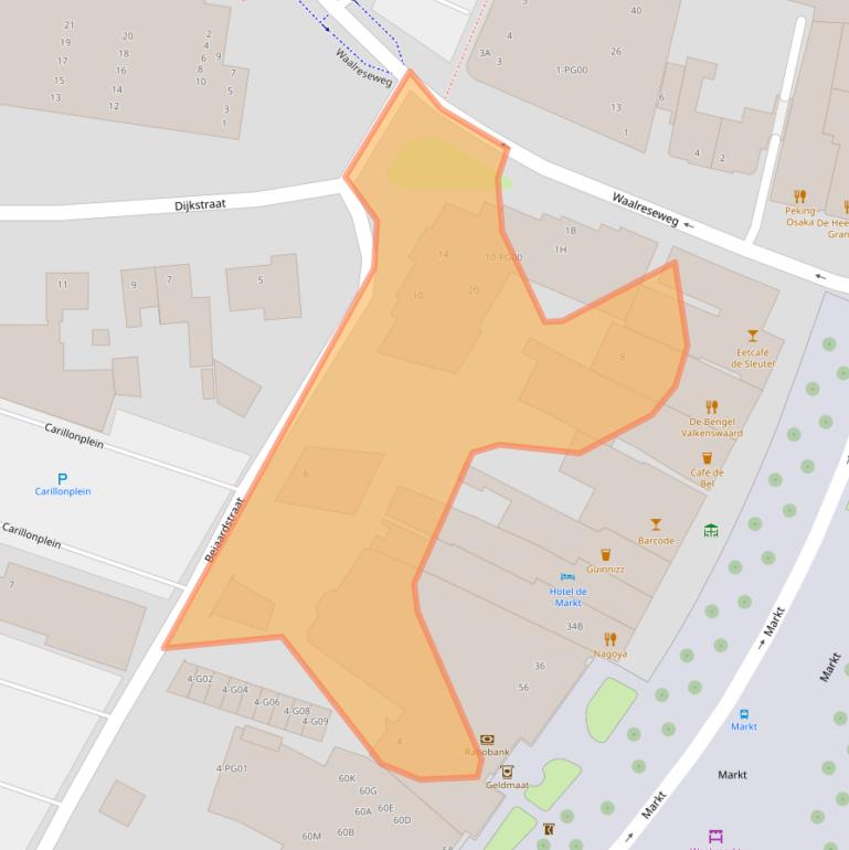 Kaart van postcodegebied 5554PV.