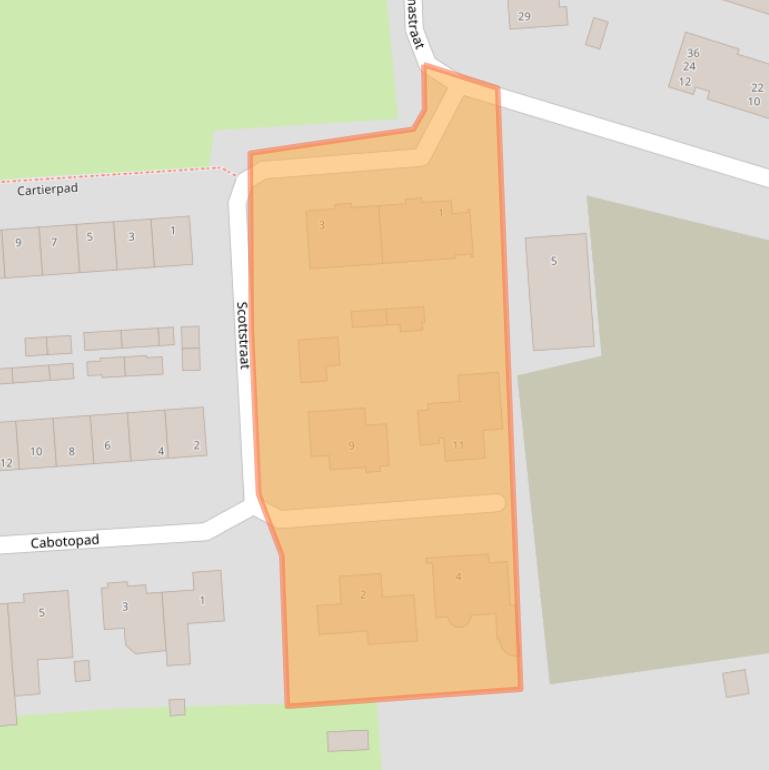 Kaart van postcodegebied 5554PZ.