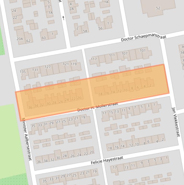 Kaart van postcodegebied 5554SG.