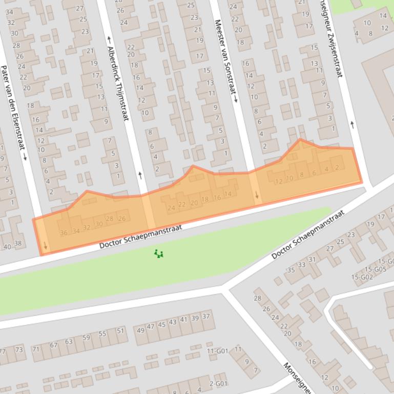 Kaart van postcodegebied 5554SL.