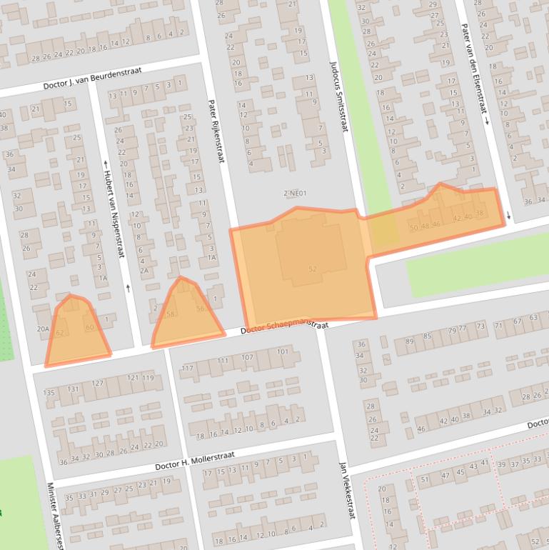 Kaart van postcodegebied 5554SM.