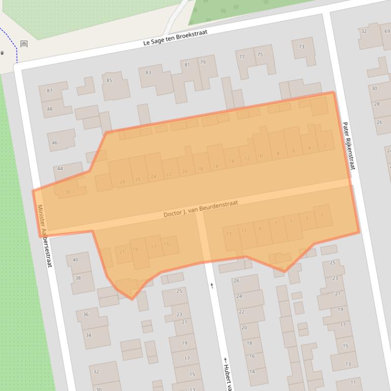 Kaart van postcodegebied 5554SR.