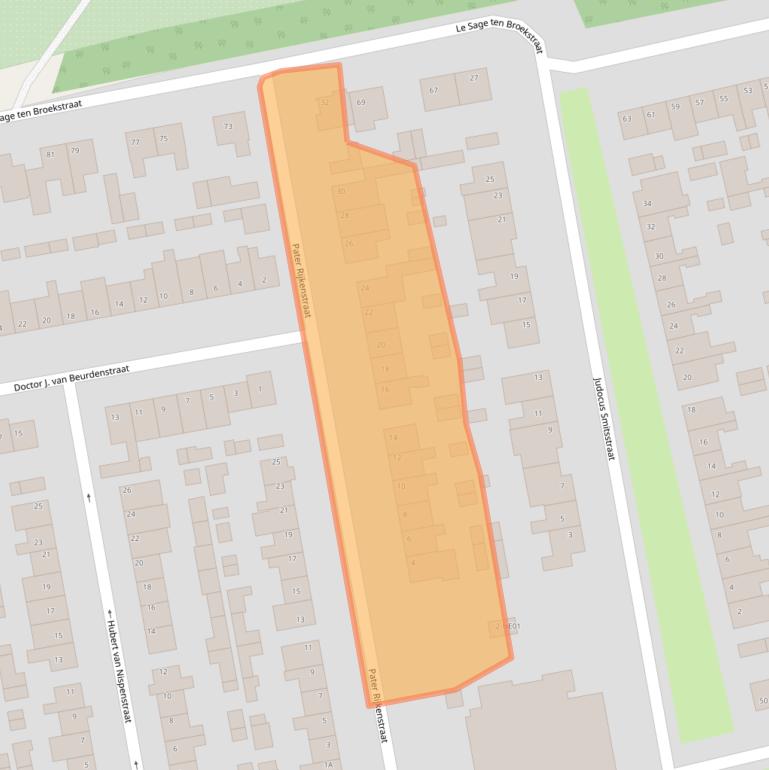 Kaart van postcodegebied 5554SV.
