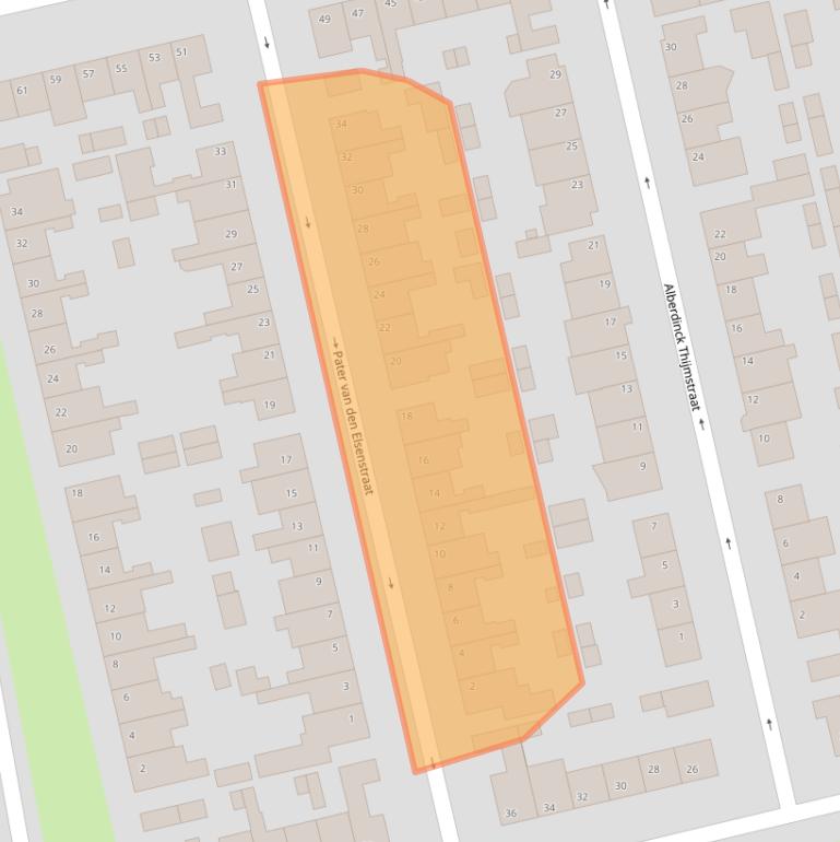 Kaart van postcodegebied 5554TD.