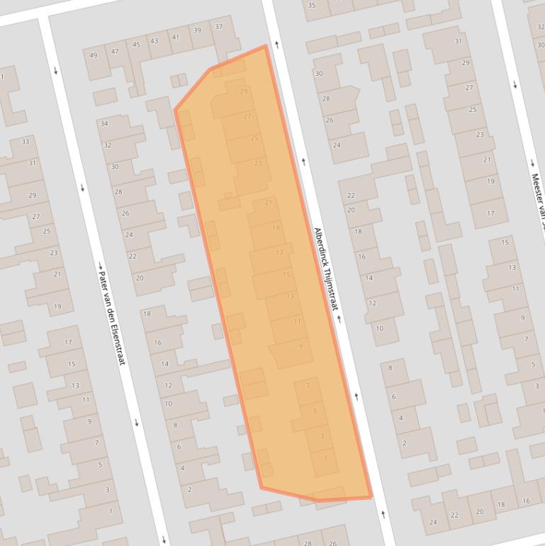 Kaart van postcodegebied 5554TE.