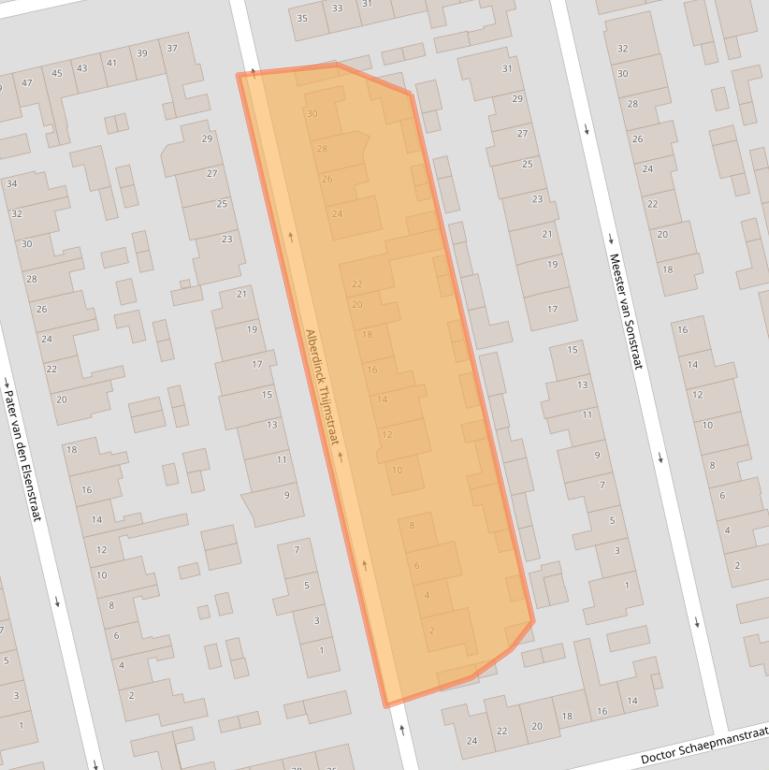 Kaart van postcodegebied 5554TG.