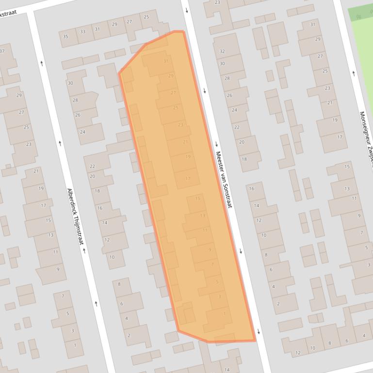 Kaart van postcodegebied 5554TH.