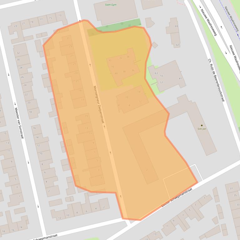 Kaart van postcodegebied 5554TK.