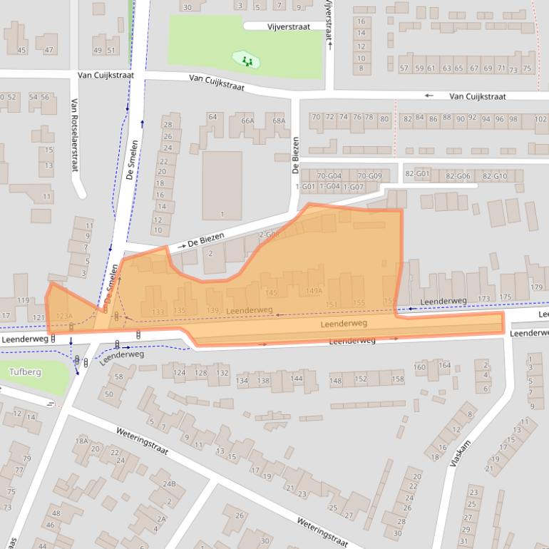 Kaart van postcodegebied 5555CC.
