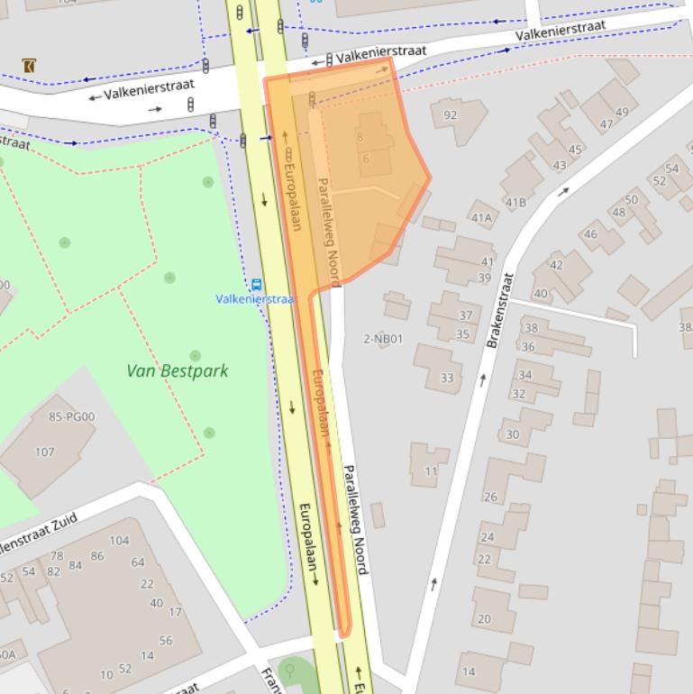 Kaart van postcodegebied 5555JG.