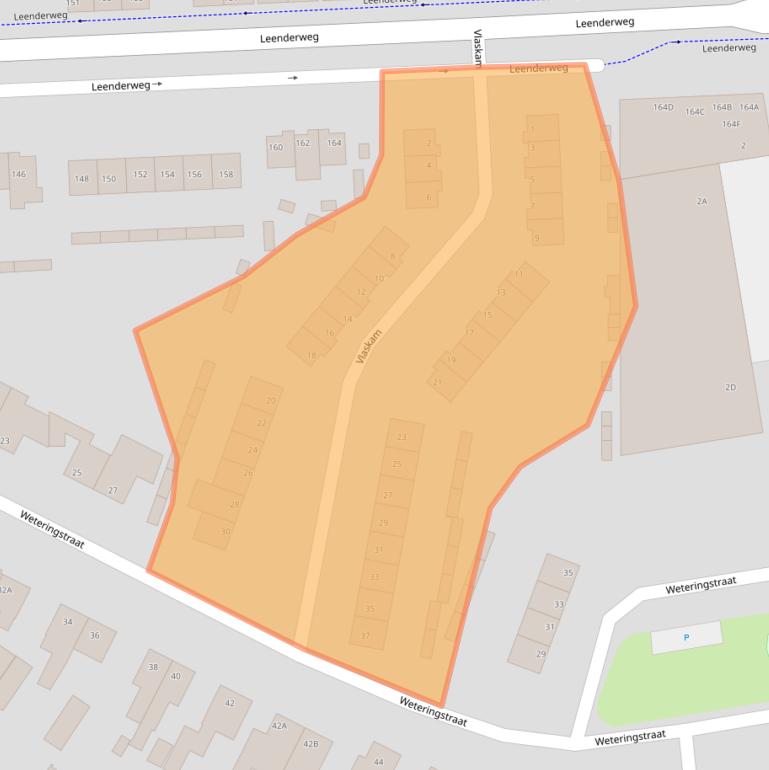 Kaart van postcodegebied 5555KP.