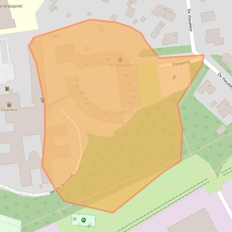 Kaart van postcodegebied 5555KS.