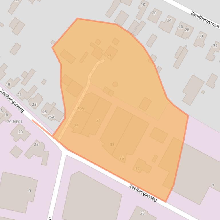 Kaart van postcodegebied 5555LD.