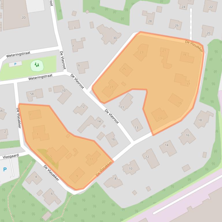 Kaart van postcodegebied 5555LG.