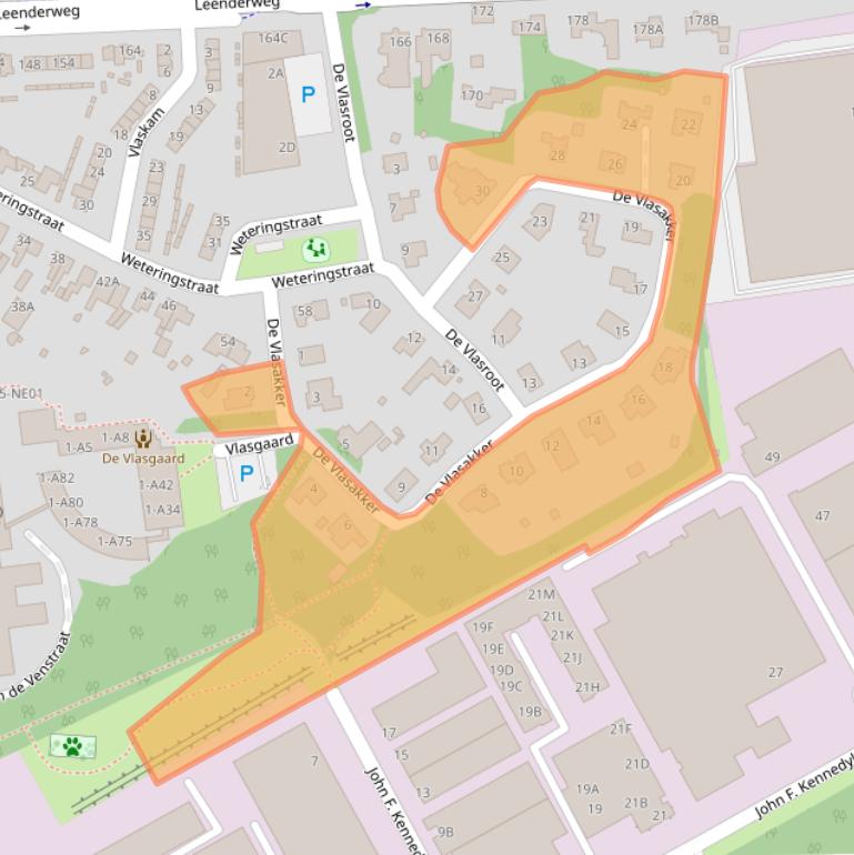 Kaart van postcodegebied 5555LH.