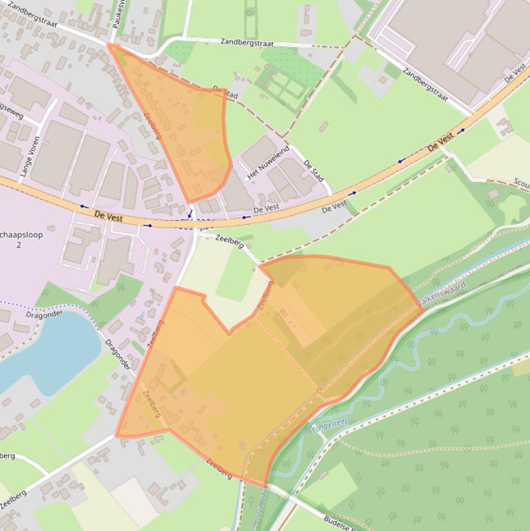 Kaart van postcodegebied 5555XH.