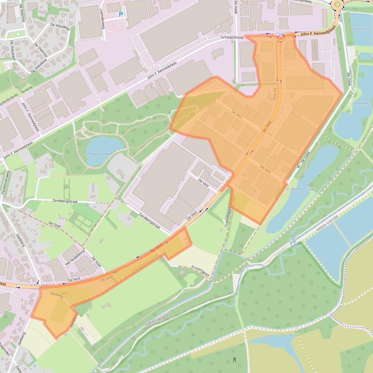 Kaart van postcodegebied 5555XL.