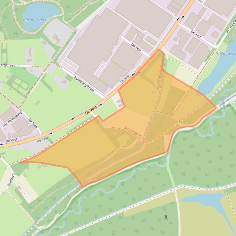 Kaart van postcodegebied 5555XR.