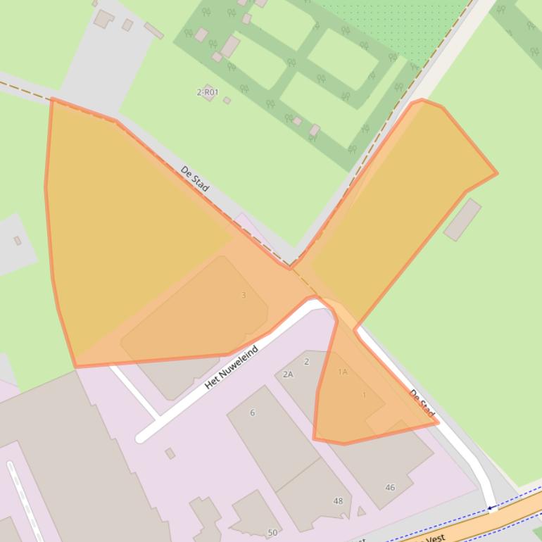 Kaart van postcodegebied 5555XW.