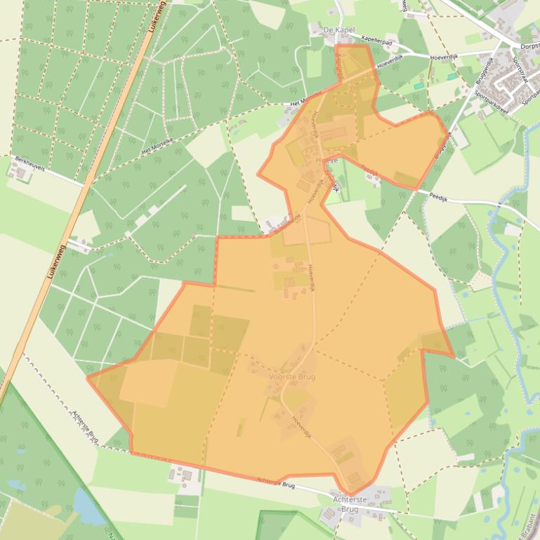 Kaart van postcodegebied 5556VN.