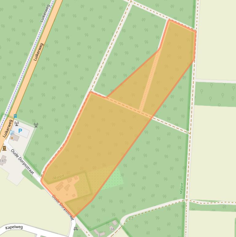 Kaart van postcodegebied 5556WG.