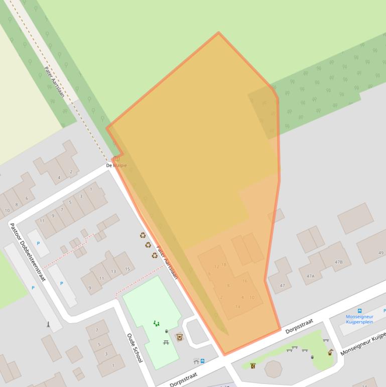 Kaart van postcodegebied 5556WX.