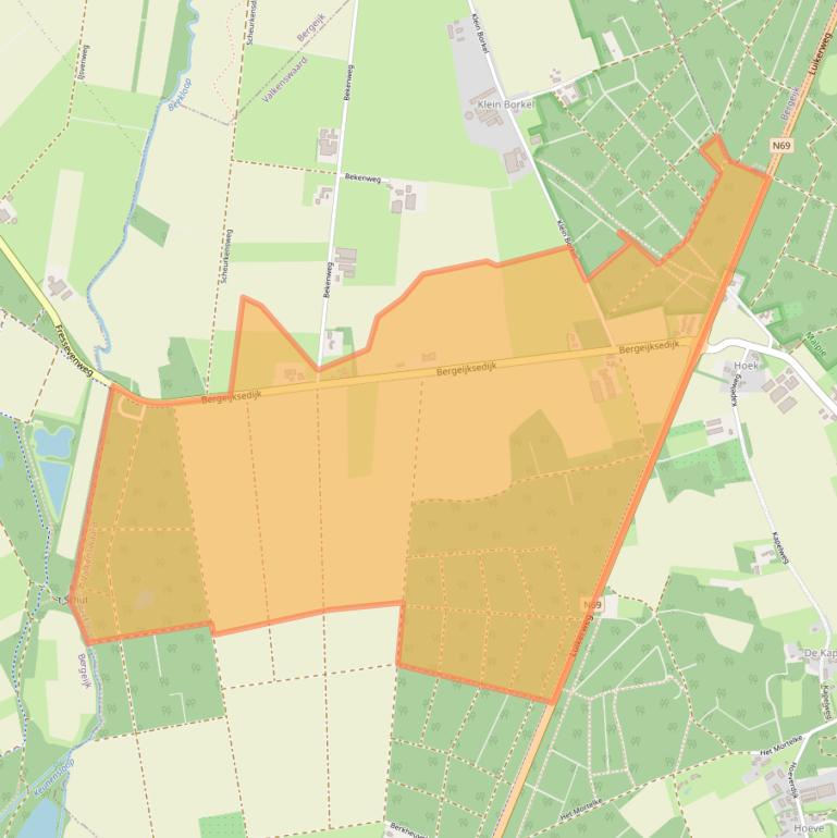 Kaart van postcodegebied 5556XJ.
