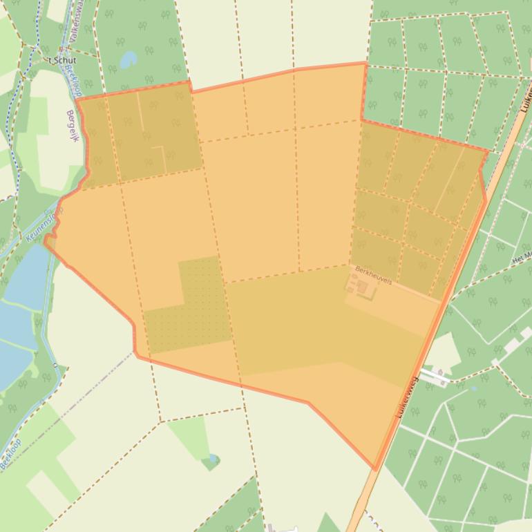 Kaart van postcodegebied 5556XL.
