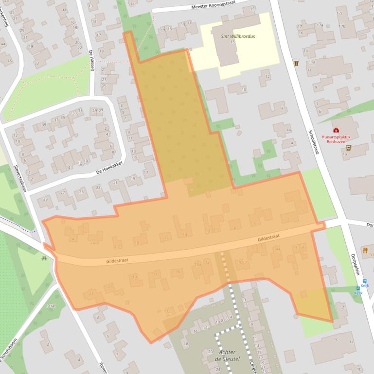 Kaart van postcodegebied 5561AL.