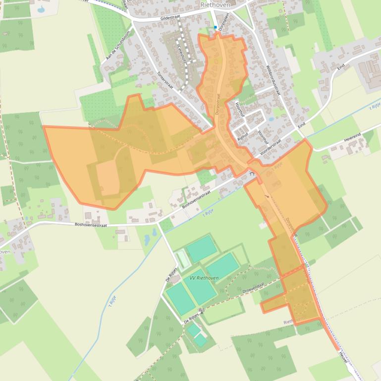 Kaart van postcodegebied 5561AS.