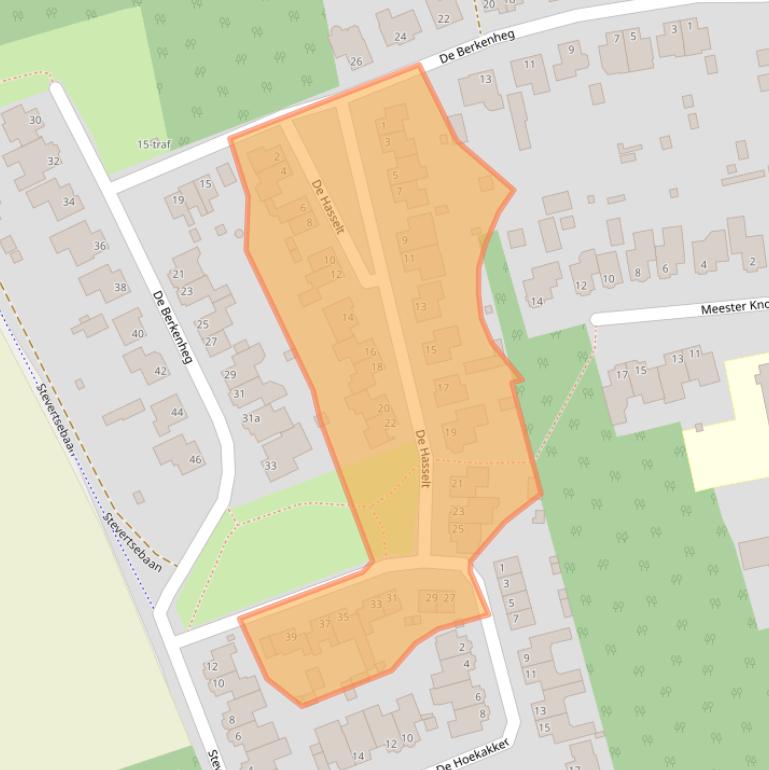 Kaart van postcodegebied 5561CC.