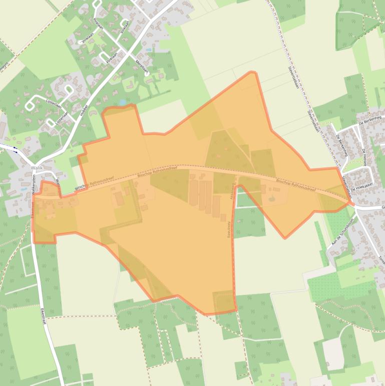 Kaart van postcodegebied 5561TD.