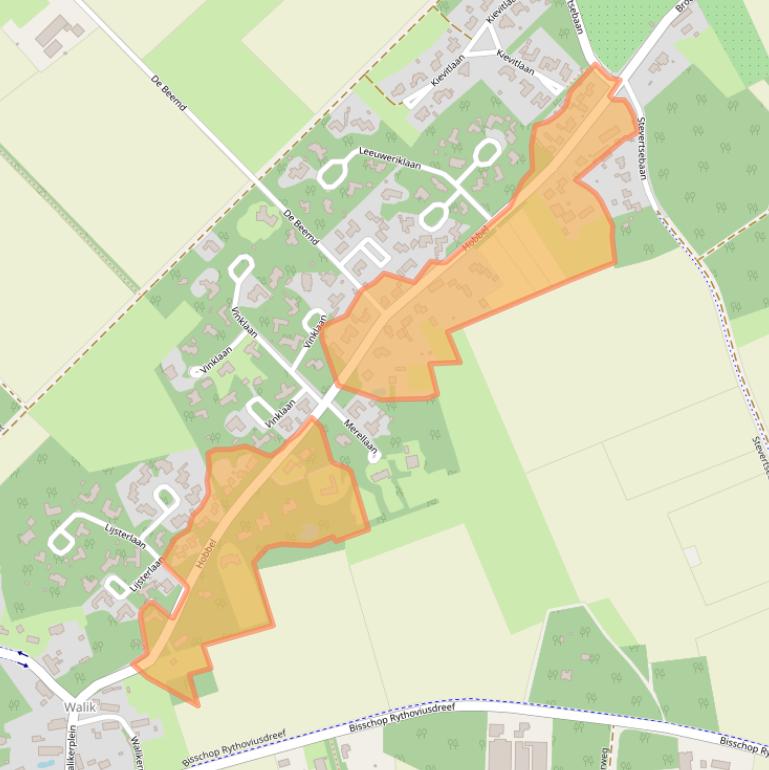 Kaart van postcodegebied 5561TN.