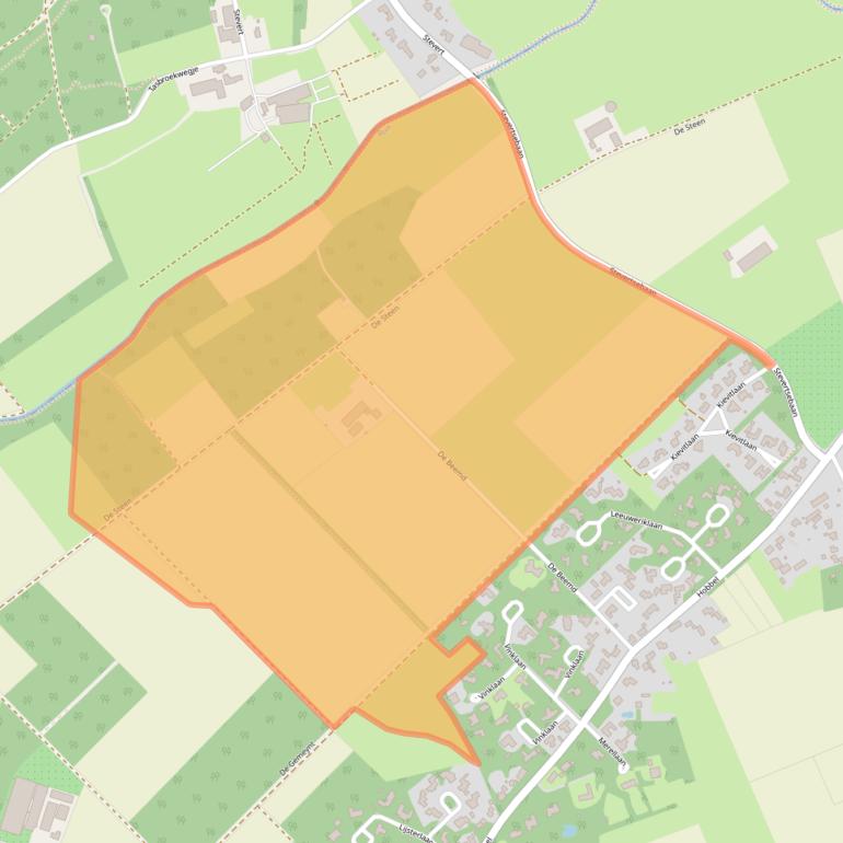 Kaart van postcodegebied 5561TR.