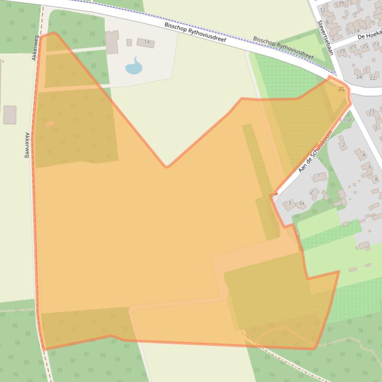 Kaart van postcodegebied 5561TX.