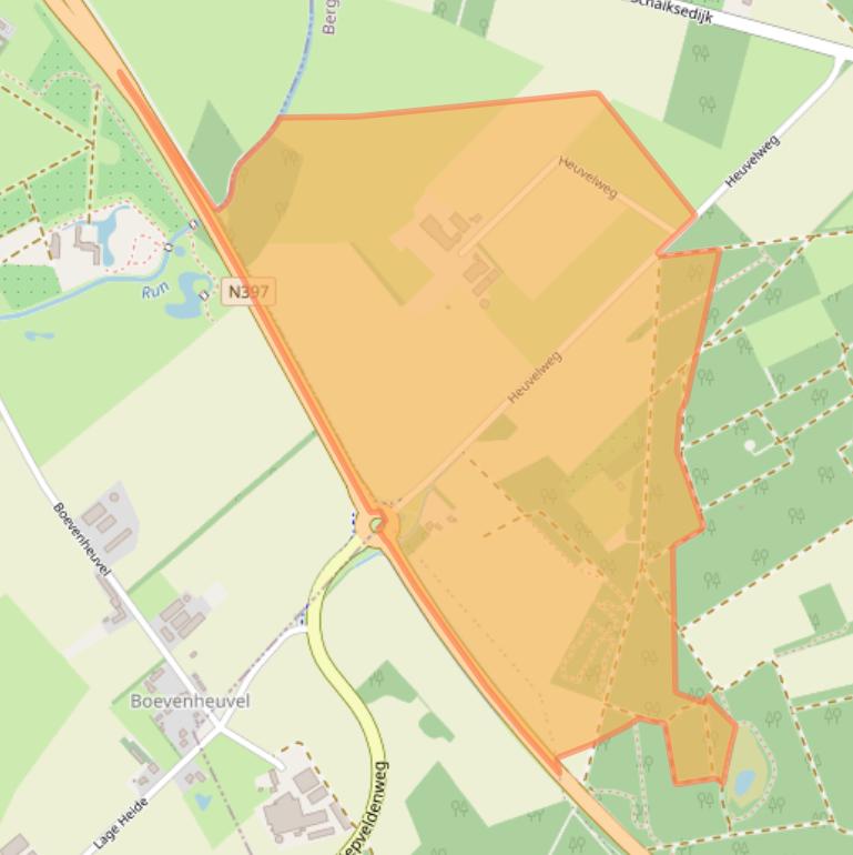 Kaart van postcodegebied 5561TZ.