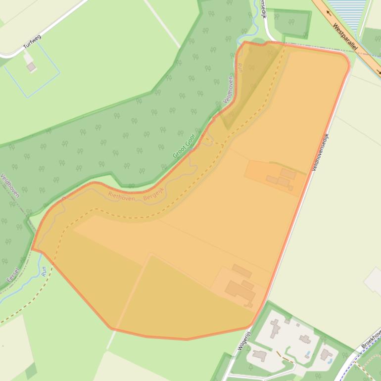 Kaart van postcodegebied 5561VD.