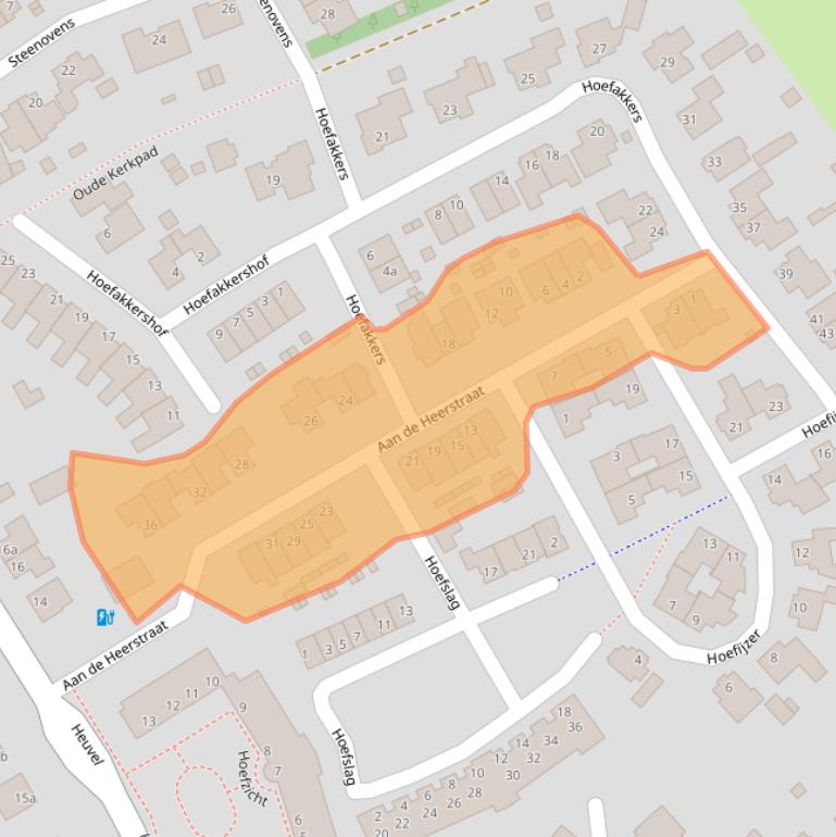 Kaart van postcodegebied 5563AR.