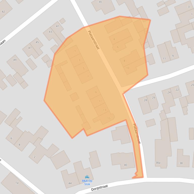 Kaart van postcodegebied 5563BB.