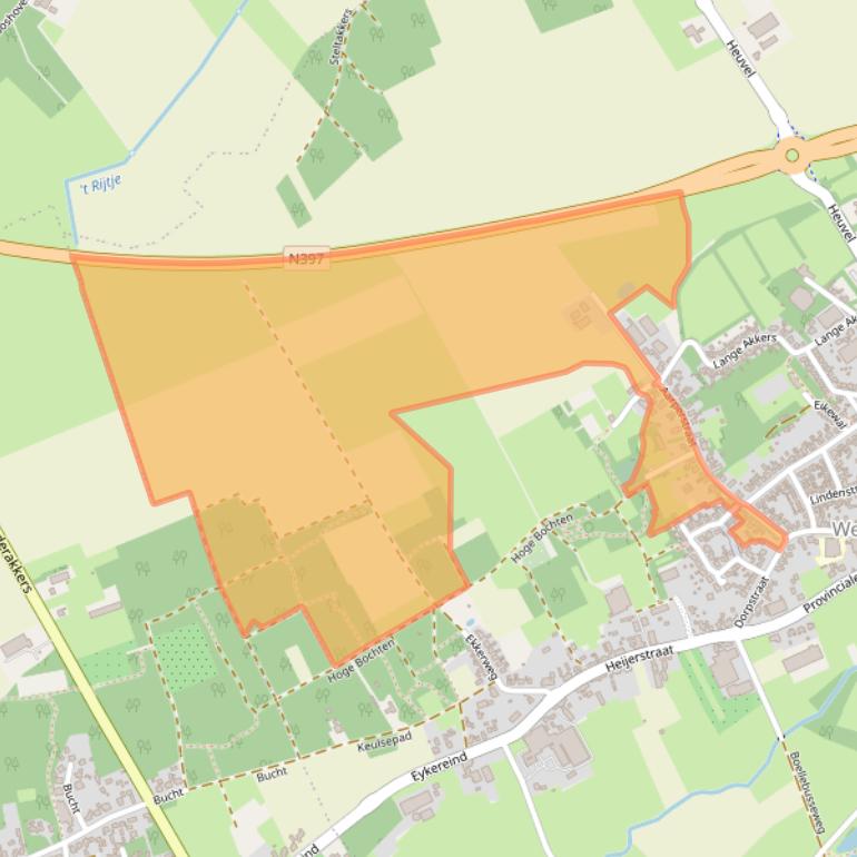 Kaart van postcodegebied 5563BJ.