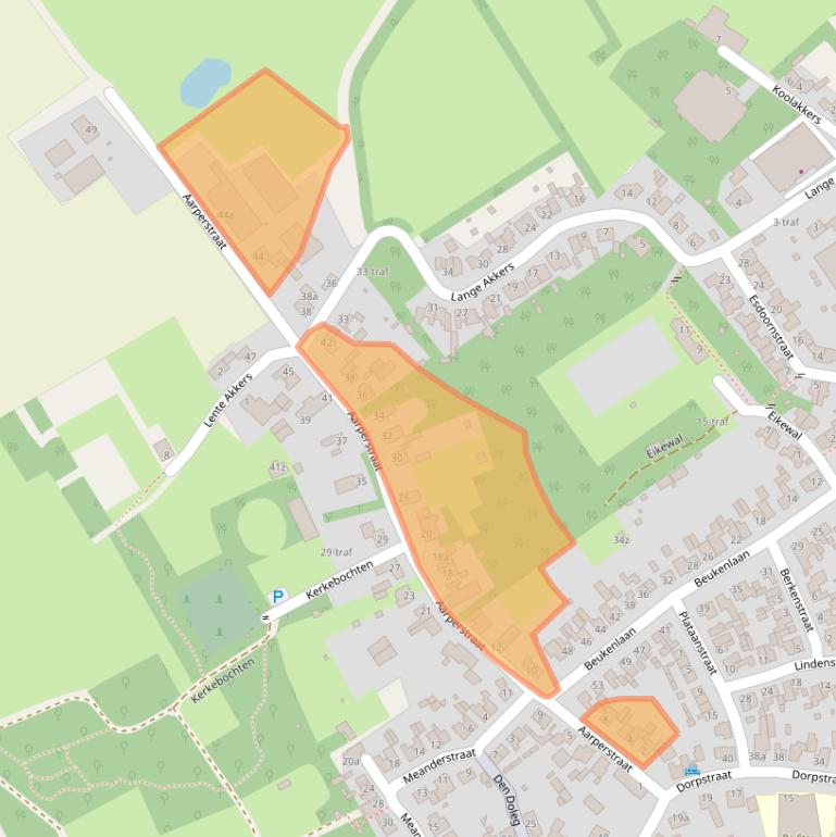 Kaart van postcodegebied 5563BK.