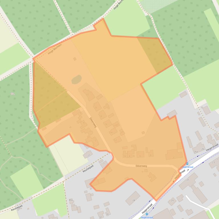 Kaart van postcodegebied 5563BR.