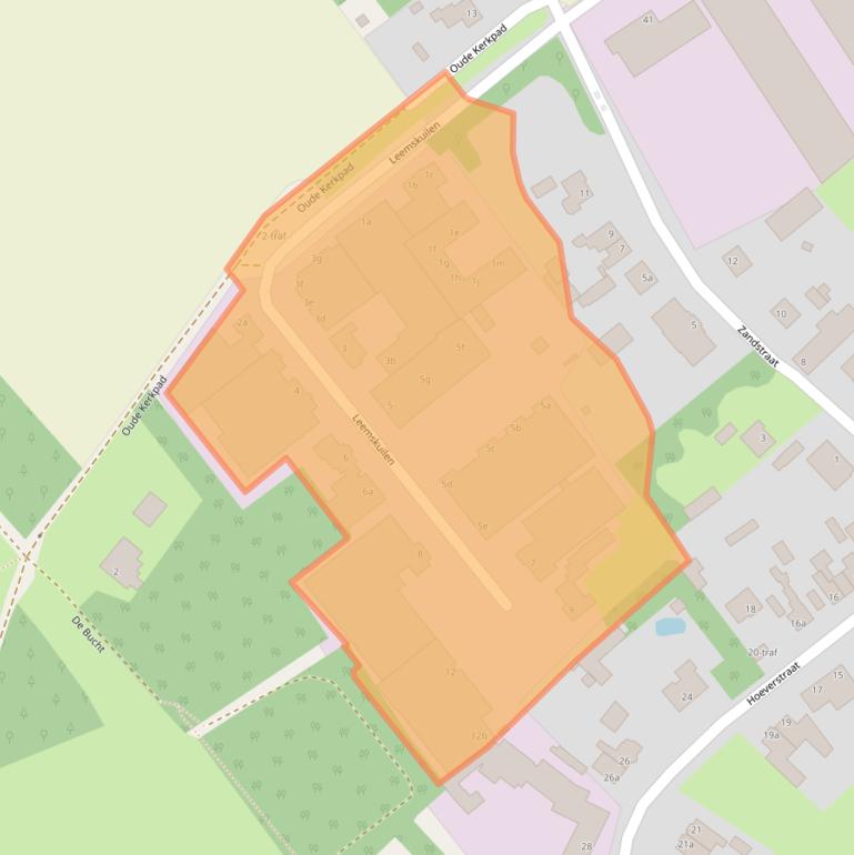 Kaart van postcodegebied 5563CK.