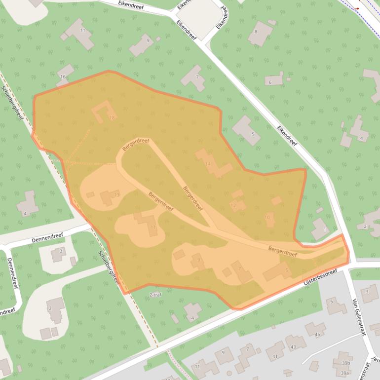 Kaart van postcodegebied 5571AK.