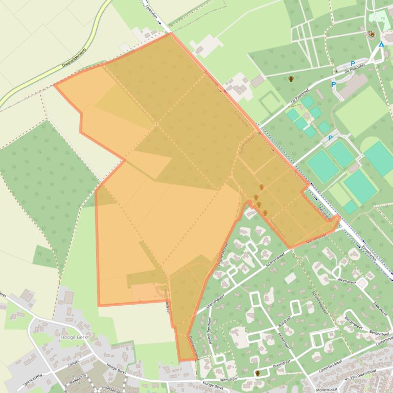 Kaart van postcodegebied 5571AV.