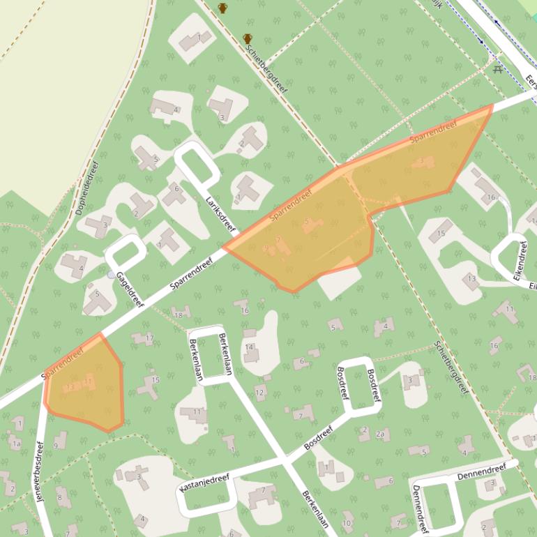 Kaart van postcodegebied 5571AX.