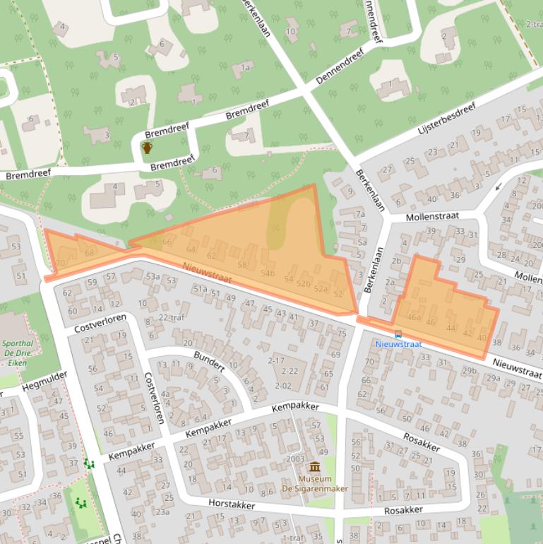 Kaart van postcodegebied 5571BD.