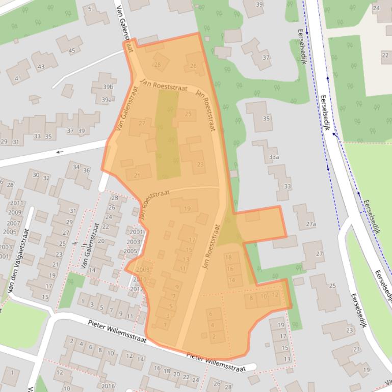 Kaart van postcodegebied 5571BJ.