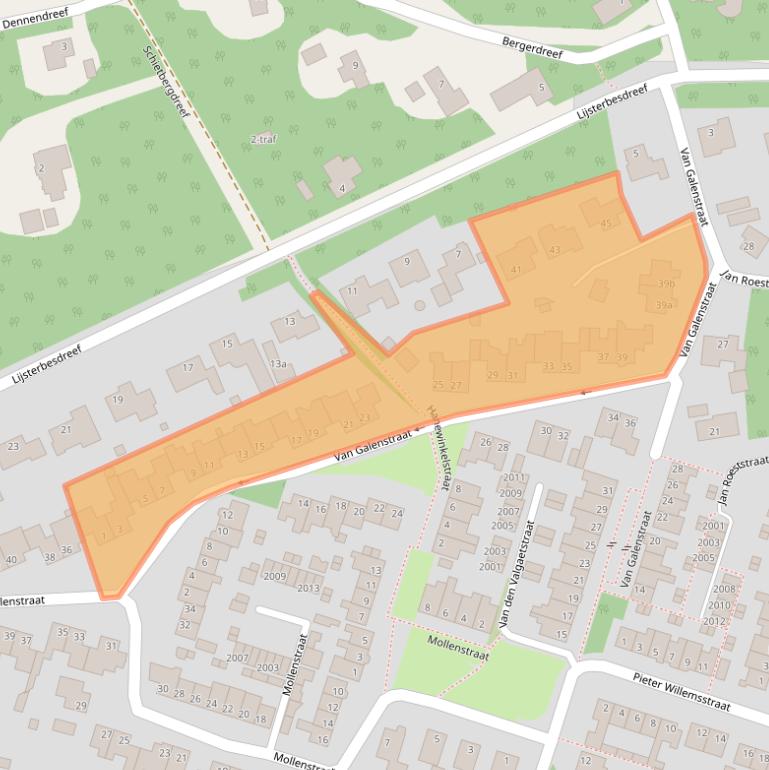 Kaart van postcodegebied 5571BP.