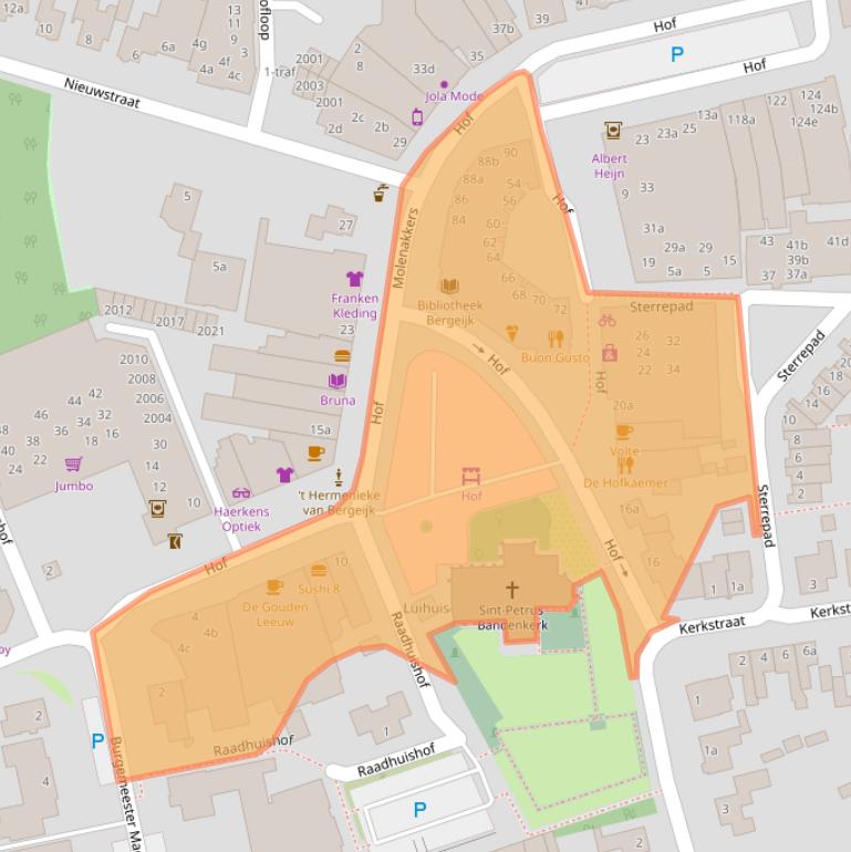 Kaart van postcodegebied 5571CC.